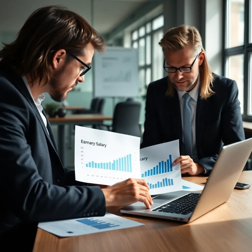 Grafische weergave van Nederlandse salaristrends