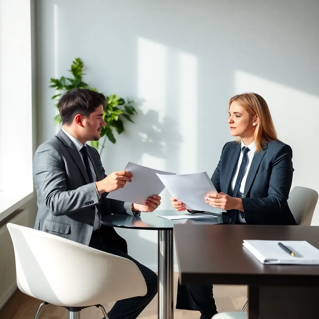 Professionele onderhandeling over salaris op kantoor