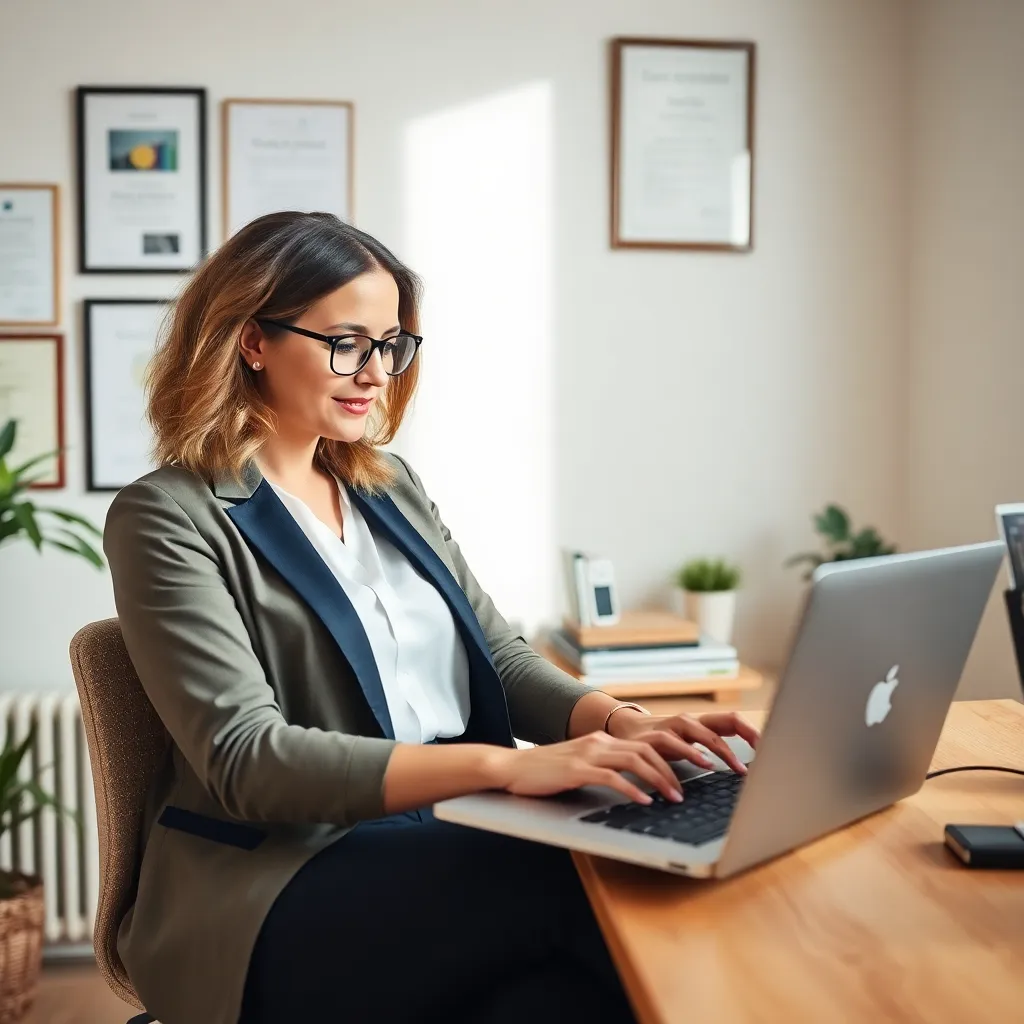 Nederlandse professional die bijschoolt met online cursussen